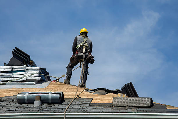 Professional Roof Replacement technician working in Grampian, PA